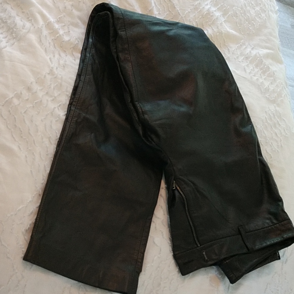 Women's leather pants